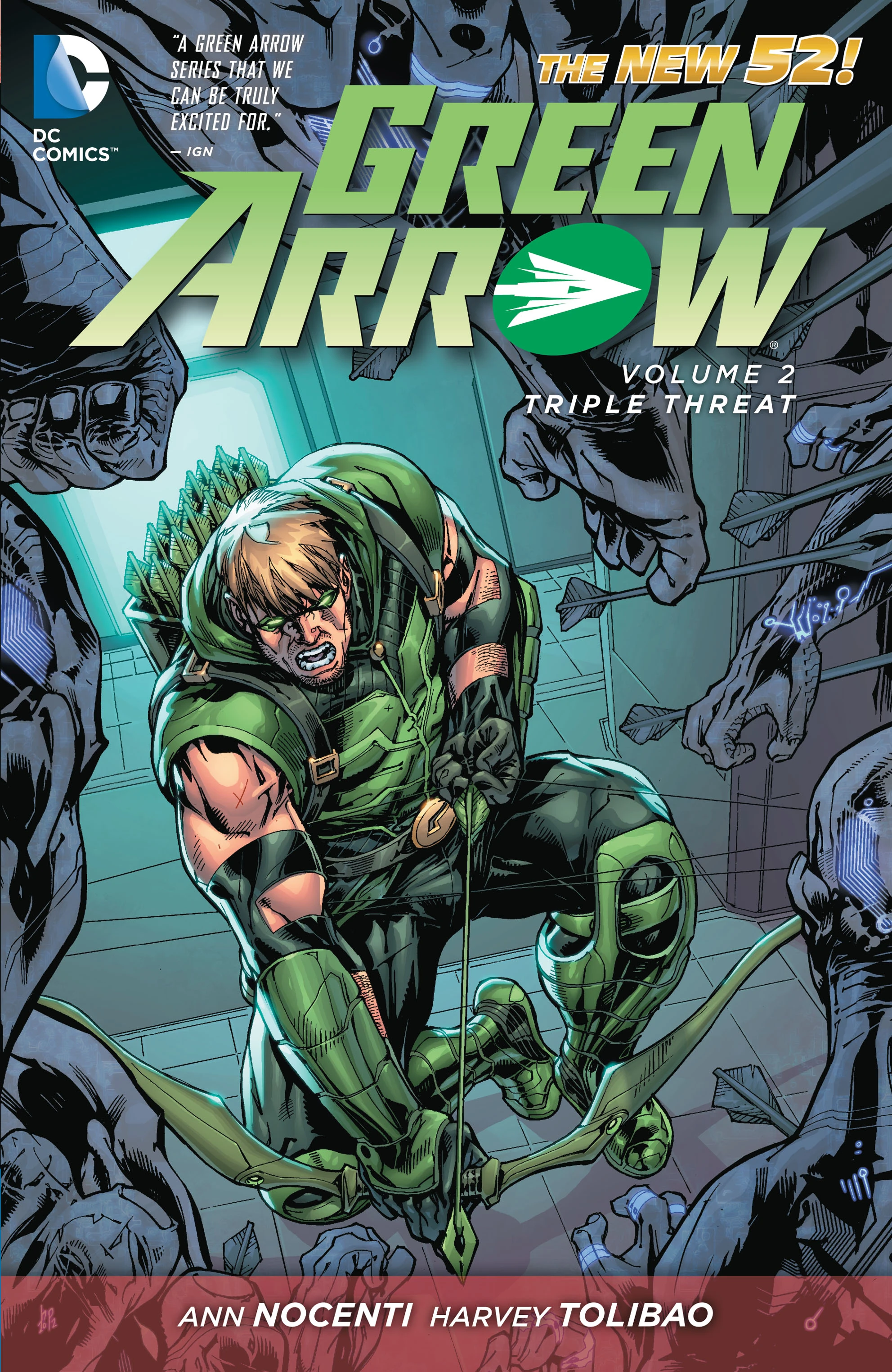 Green Arrow Vol. 2: Triple Threat (DC, 2017) cover